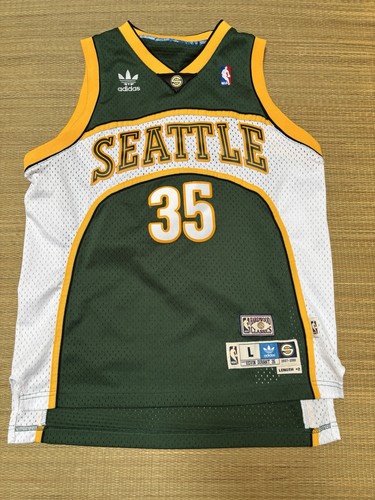 Adidas NBA Seattle Supersonics Kevin Durant #35 Basketball Jersey Youth Large