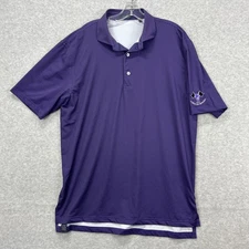 Turtleson Polo Shirt Mens Large Purple Golf Performance Active Tech Cyder Cup