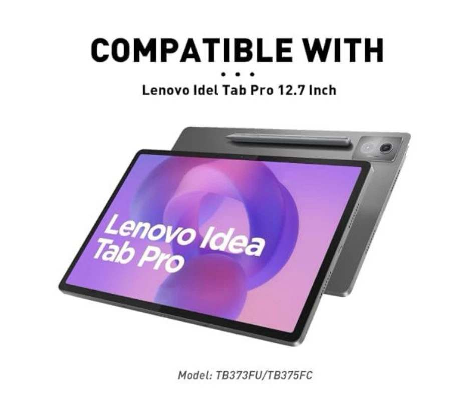 Funda Teclado Táctil para Lenovo Idea Tab Pro 12.7" 2025, Teclado Bluetooth  Foto 2 de 3