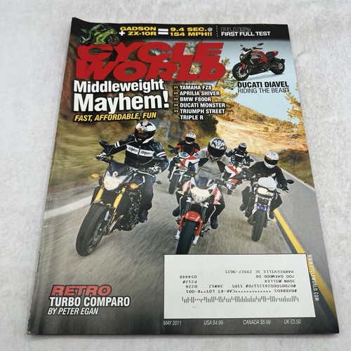 Cycle World Motorcycle Magazine 2011 Lot of 10 Issues Honda Suzukis Yamaha BMW - Picture 7 of 12
