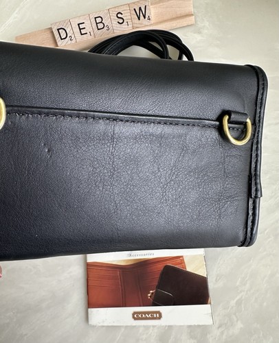 NOS COACH VINTAGE BLACK ENVELOPE SWING WALLET 4873 - Picture 23 of 23