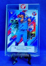 ALEJANDRO OSUNA 2025 Topps Pristine Blue Refractor #/75 #58 RC Encased RANGERS