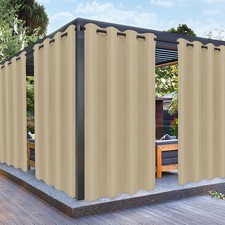 Outdoor Curtains for Patio Waterproof Weatherproof, UV Resistant Outside