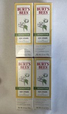 Lot of 4 BURT'S BEES SENSITIVE EYE CREAM w/ COTTON EXTRACT NEW SEALED Old Stock