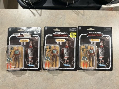 3x Star Wars TVC Vintage Collection Cobb Vanth (Mandalorian Armor) VC343, New