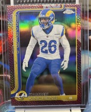 2025 Topps Chrome Football Kamren Kinchens Football Leather Refractor