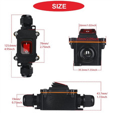 12V 24V Motorcycle Battery Disconnect Switch DC Boat Rocker Switch
