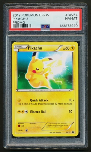 Pikachu BW54 Black Star Promo Pokémon 2012 B&W PSA 8 NM-MT