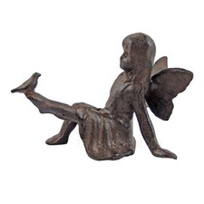 Fairy Figurine with Bird Sitting Angel Cherub...