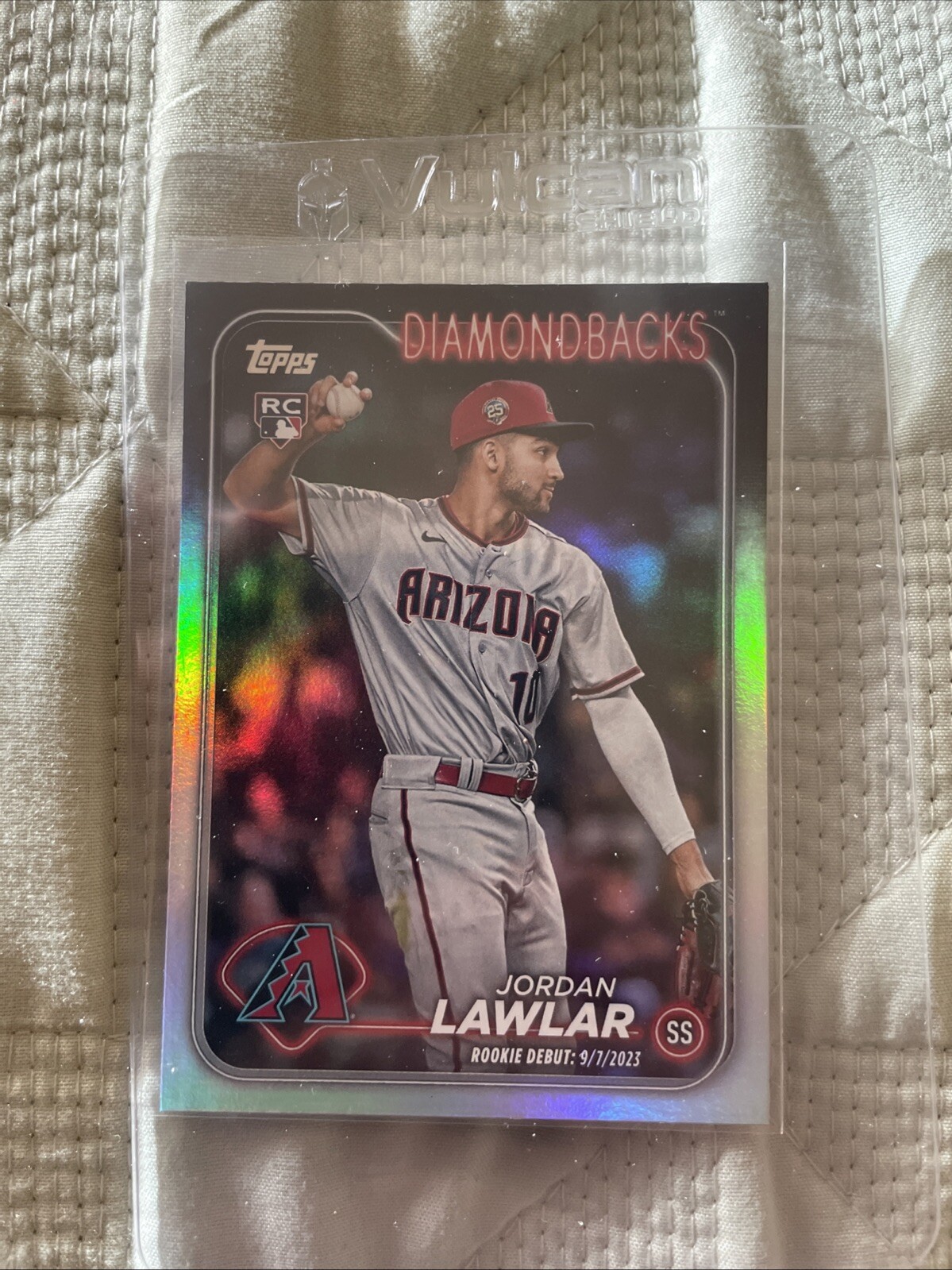 2024 Topps Update Series - Rookie Debut Rainbow Foil #US41 Jordan Lawlar (RC)