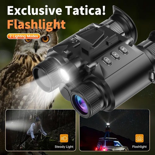 Z9158 8X Zoom Infrared Night Vision Binoculars 64GB 4K 3D Head Mounted Goggles - Picture 9 of 17