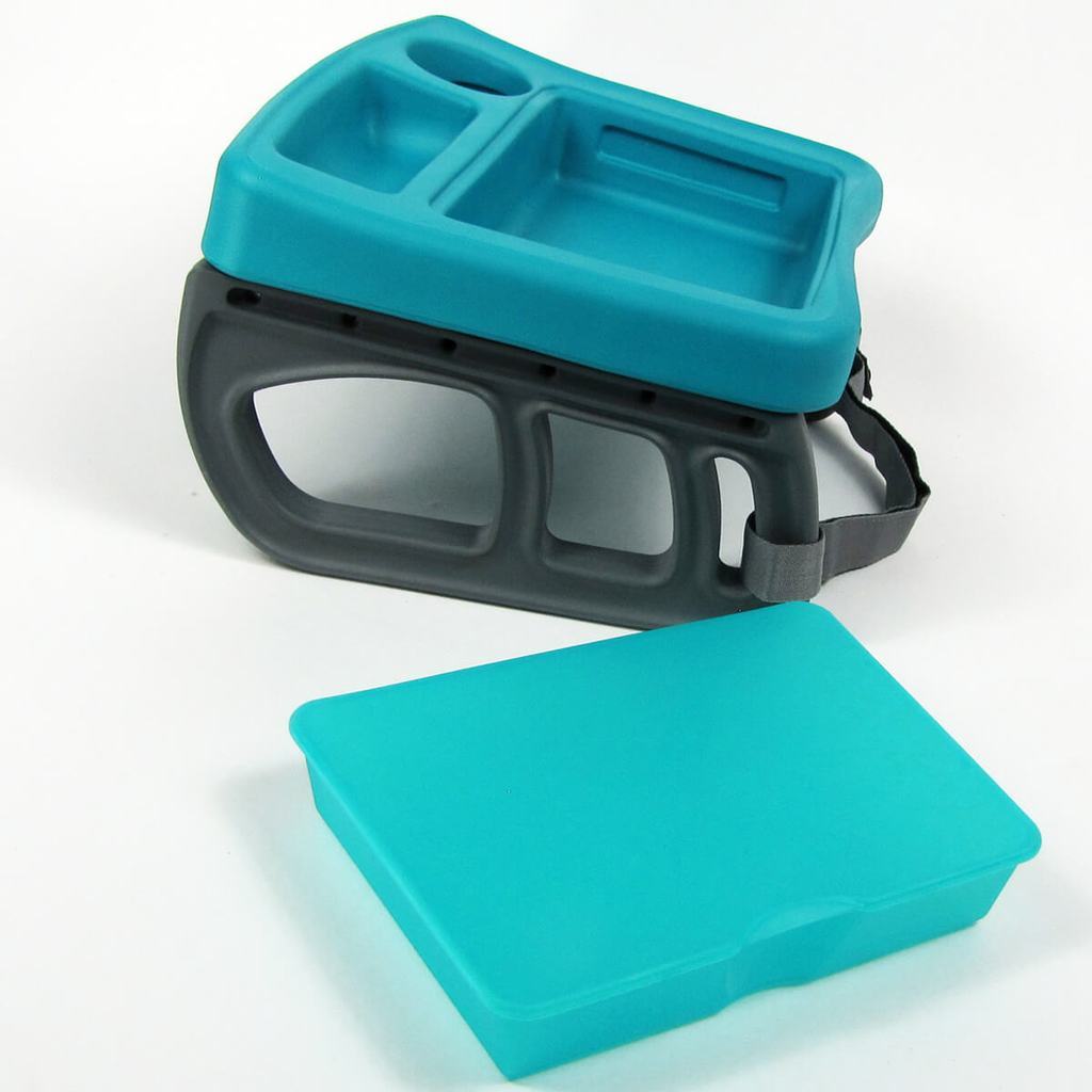 Plateau de jeux voiture ZoomKIT Turquoise pour occuper les enfants en voyage