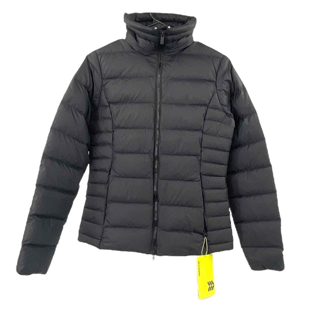 Black Puffer Water Resistant Packable Down Jacket Alpine Swiss Eva