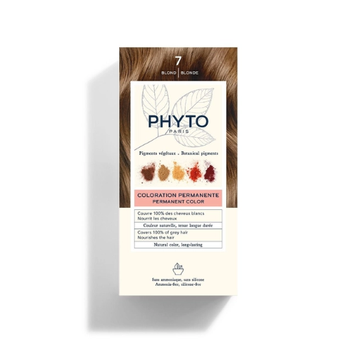 Phyto Hair Color Kit 7 Biondo Colarazione Naturale per Capelli Senza Ammoniaca