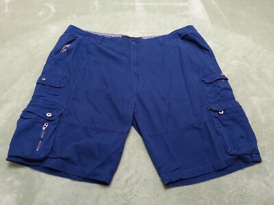 Plugg Men Shorts Size 44 Blue Pocket Classic 10'' Inseam Cargo