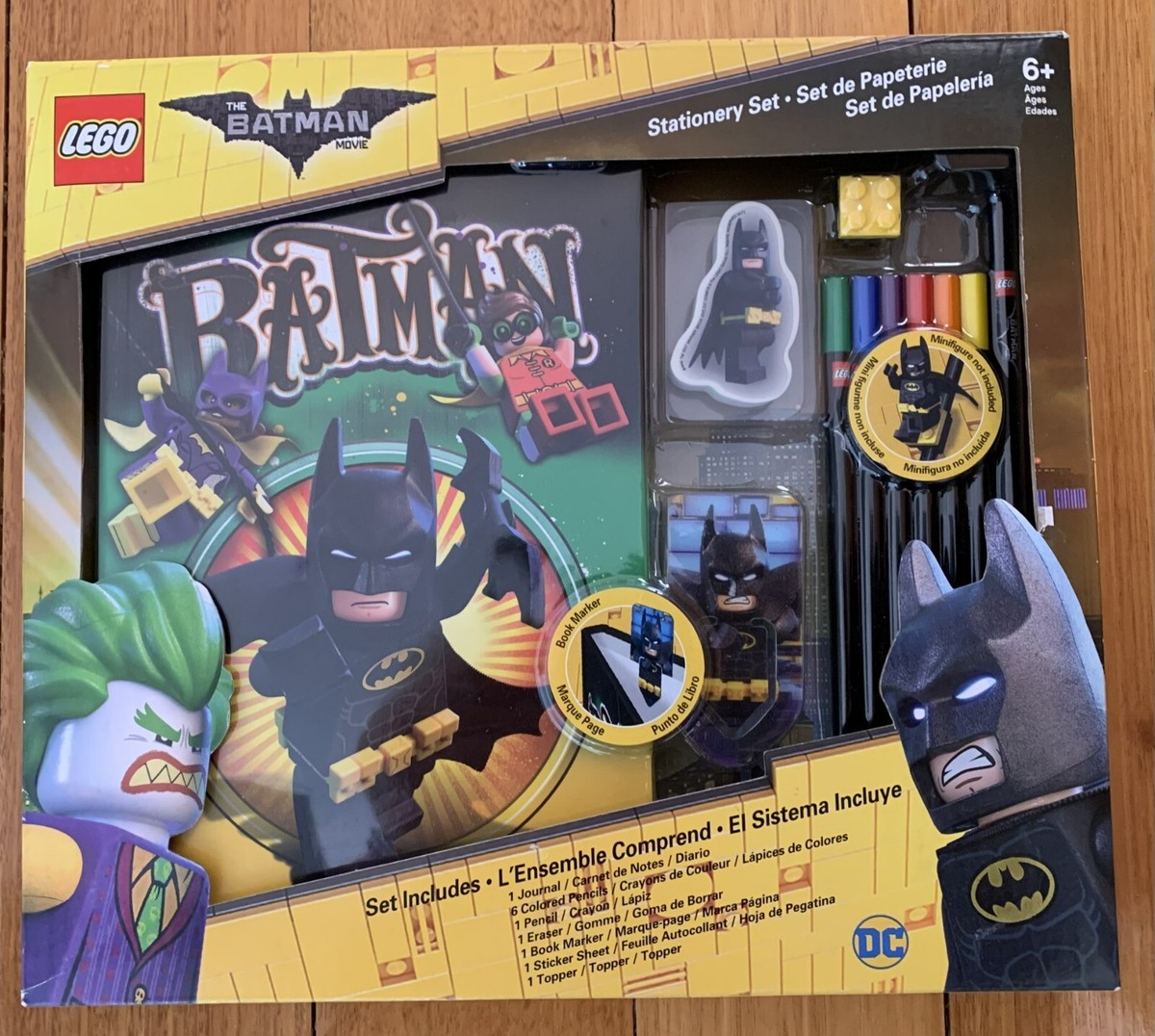LEGO THE BATMAN MOVIE STATIONERY SET BRAND NEW ORIGINAL