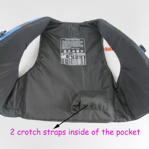 2x General Boating Life Vest Adult Sailing Fishing Buoyancy Swimwear Jacket - Picture 10 of 12