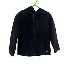 Gap Fit Black Zip Front Hoodie Kids Size 5T