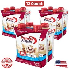 Premier Protein Shake, Cinnamon Roll, 30g Protein, 11 Fl Oz, 12 Ct