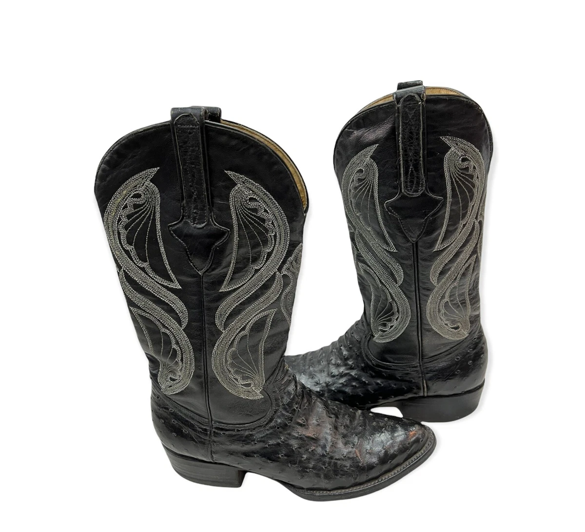 Franco Cuadra Made In Mexico Men cowboy ostrich boots Size 6 eBay