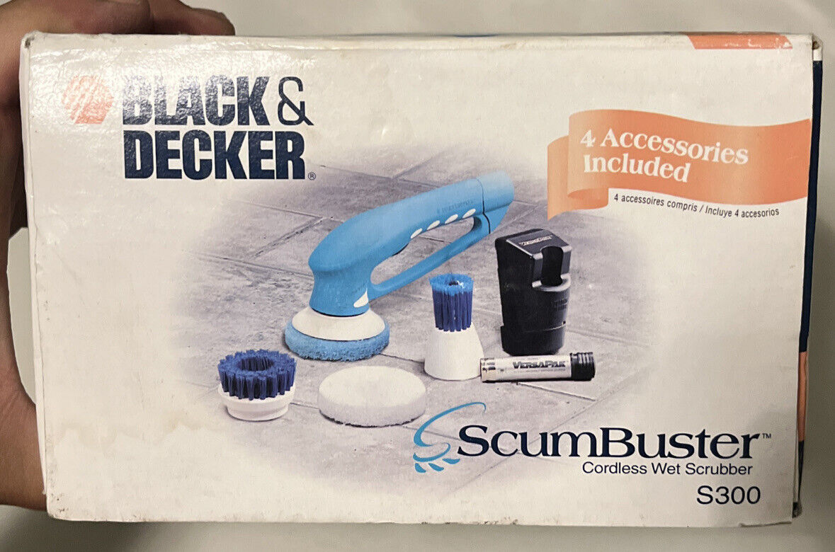 🧼 Black & Decker SB400 ScumBuster Cordless Wet Scrubber…