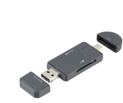 onn. SD & micro-SD Card Reader 20MB/sec read, 25 MB/sec write - Picture 3 of 8