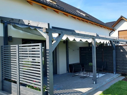 WASSERDICHTE RÖMISCHE SCHIRME FÜR AUSSENBEREICH | MASSGESCHNEIDERTE VERSENKBARE ÜBERDACHUNG FÜR TERRASSE - Bild 35 von 65