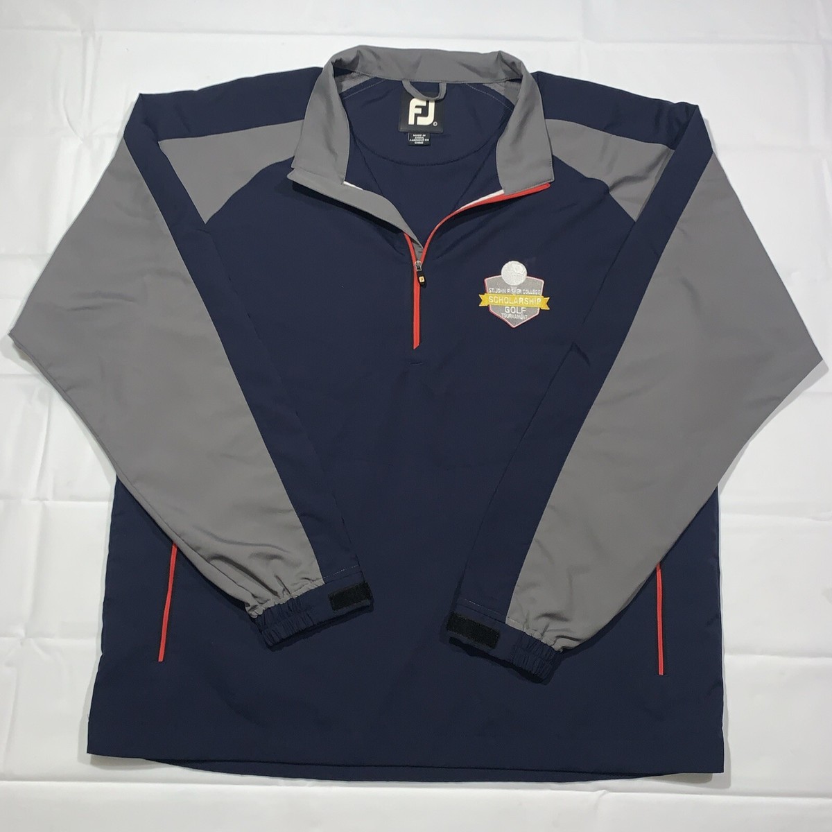 FootJoy Jacket Mens Large Blue Lightweight Pullover Quarter