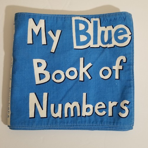 Livre souple « Mon livre bleu des chiffres » enfant enfants pages tissu vintage