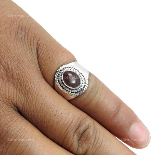 Turmalina Gema Octubre Cóctel Nuevo Anillo Joyería Talla 7 925 Plata de Ley - Imagen 5 de 9