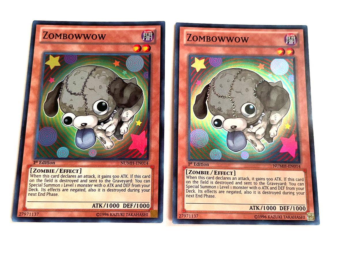 Yu-Gi-Oh! Zombowwow Karte (NUMH-EN014) – Super Rare, 1st Edition, Aus Number Hunters Set