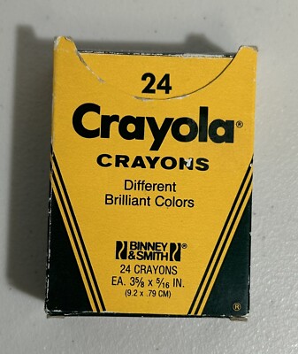 Vintage 80s  1985 Crayola Crayons Binney & Smith No. 24 Pack