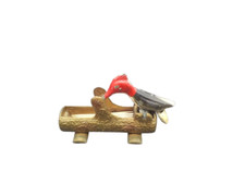 Vintage MCM Cast Iron Mechanical Woodpecker T...