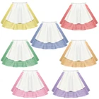 Girls Gingham Apron Skirt COW GIRL Barn Dance HARVEST Costume FANCY DRESS