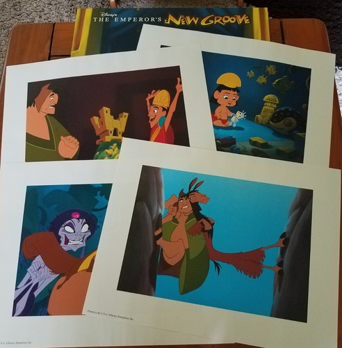 Disney's The Emperor's New Groove Exclusive Commemorative Lithographs W/ Folder