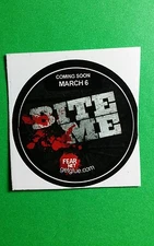 BITE ME FEAR NET BLOODY TV GETGLUE GET GLUE SMALL 1.5" STICKER