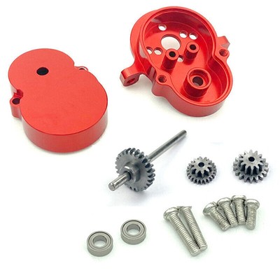 WPL D12 Metal Gearbox With Motor Gear for 1/10 WPL D12 RC Truck Car Upgrade Part