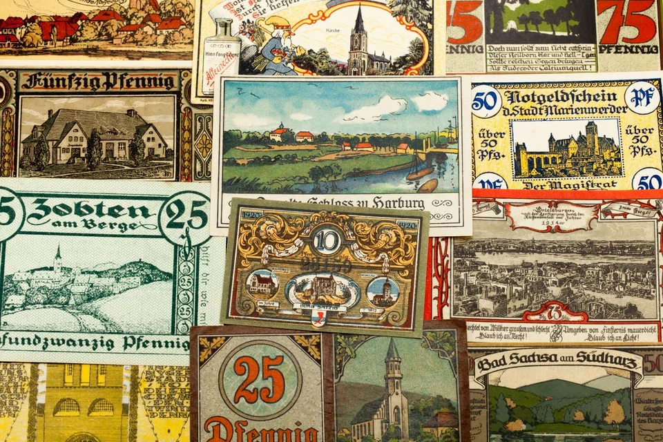 1920-22 Germany Notgeld (Emergency Money) 25pc - Landmarks, Castles & Landscapes - Image 2 of 3