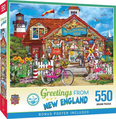MasterPieces ~ Grüsse aus Neuengland (vollständig) ~ 550 Teile Puzzle