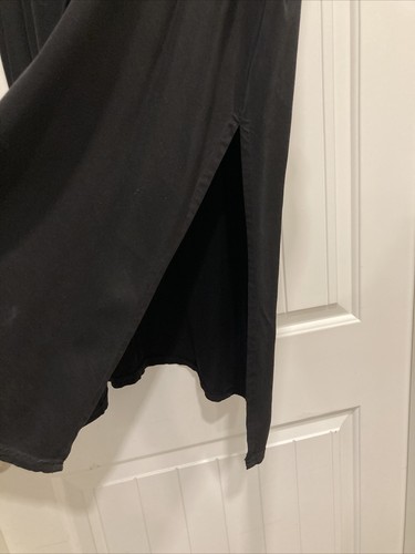 Tianello Sleeveless Black Long Tunic SZ L NWT 3 Button Side Slits - Picture 5 of 19