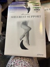 Vintage J.C. Penney Sheer Caress 6- Pantyhose And 1 Thigh High. Size: Average.