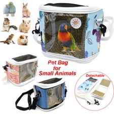 Pet Bird Carrier Bag Transparent Breathable Outdoor Travel Cage for Small Animal