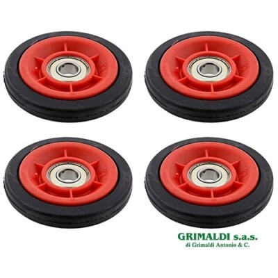 REX ELECTROLUX ZANUSSI AEG 4 RULLI CANALE DI SCARICO PER ASCIUGATRICE REX ELECTROLUX 8077877028 ORIGINALE