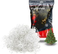 Engelshaar Gelockt 15G - Lametta Silber - Weihnachten Stanniol Deko Advent