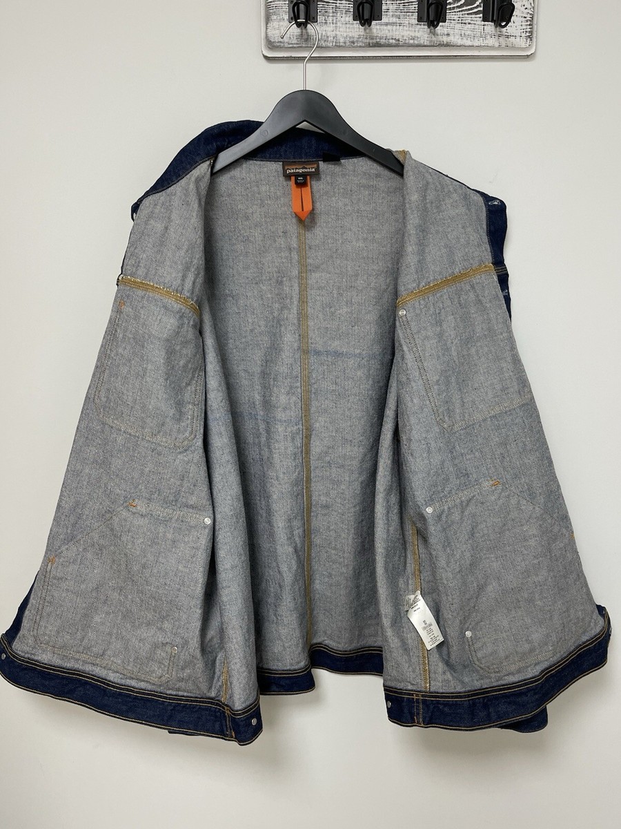PATAGONIA Steel Forge Denim Jacket Blue Size XXL Made in USA PATAGONIA Steel Forge Denim Jacket Blue Size XXL Made in USA