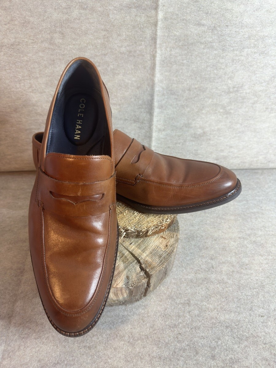 Cole Haan Buckland Penny Loafers Mens Size 11 Saddle Brown  display picture 2