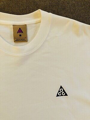 Nike ACG Logo Tee T-Shirt White Size Small S Heavyweight All Nike ACG Logo Tee T-Shirt White Size Small S Heavyweight All
