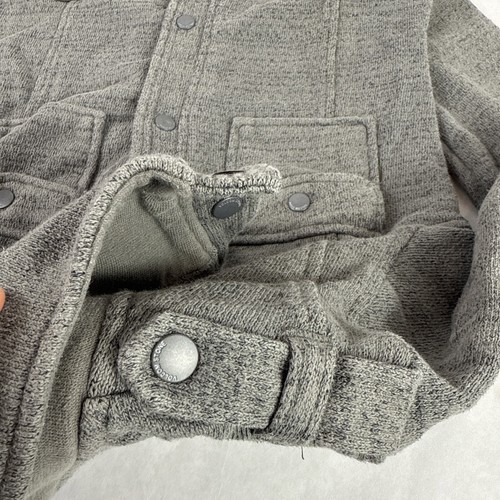 Volcom Jacket Womens S Cargo Army Gray Fleet Utility Snap Button Collared VTG - Picture 12 of 23