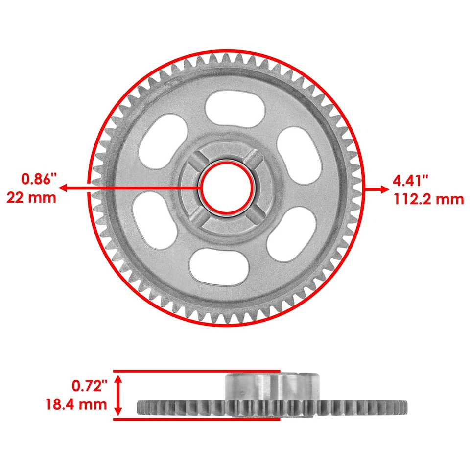 Starter Clutch One Way Bearing Idler Gear Gasket For Yamaha WR450F WR450 F 07-15 - Image 2 of 4