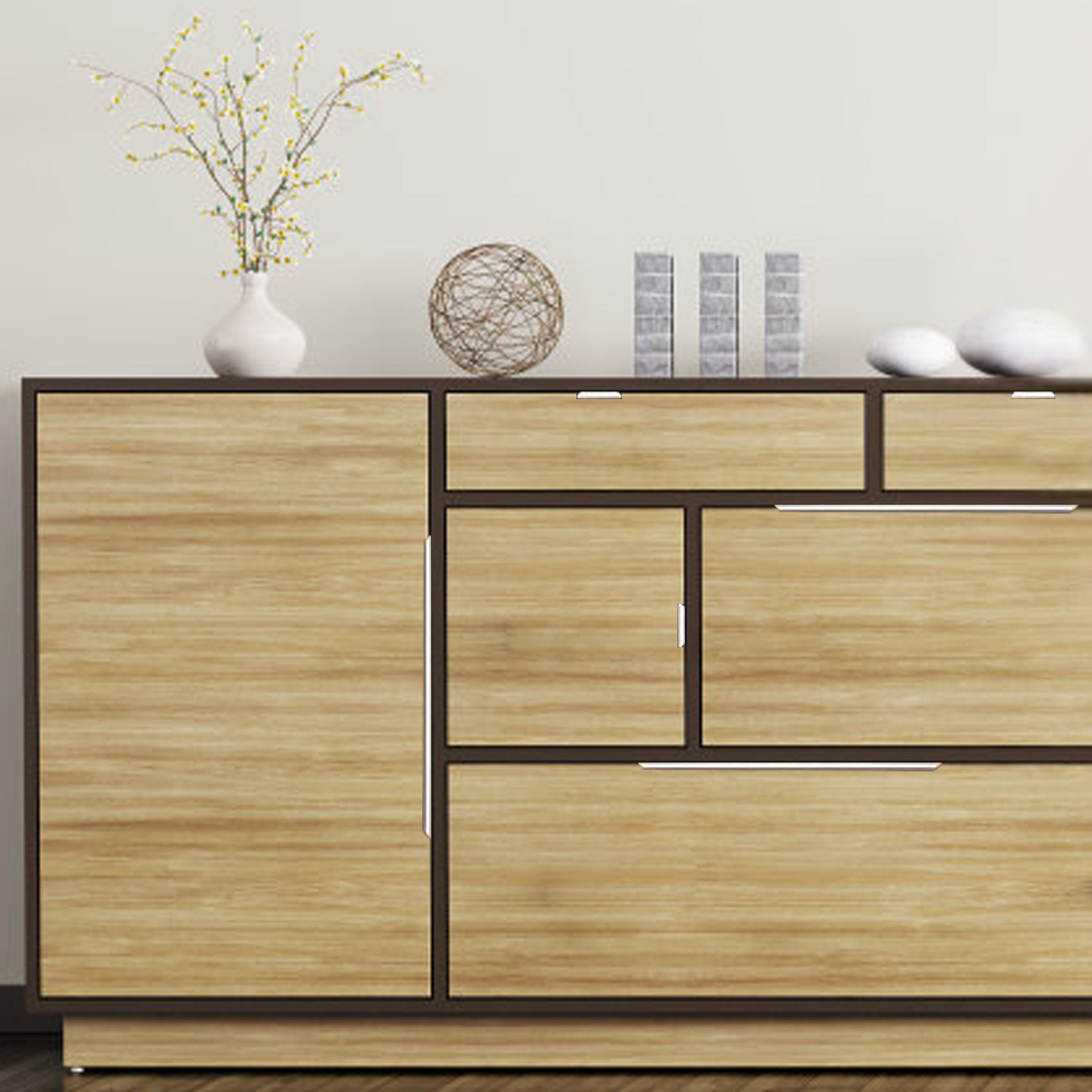 Long-lasting Handle Finger Pull Handles with Polished Edges Concealed